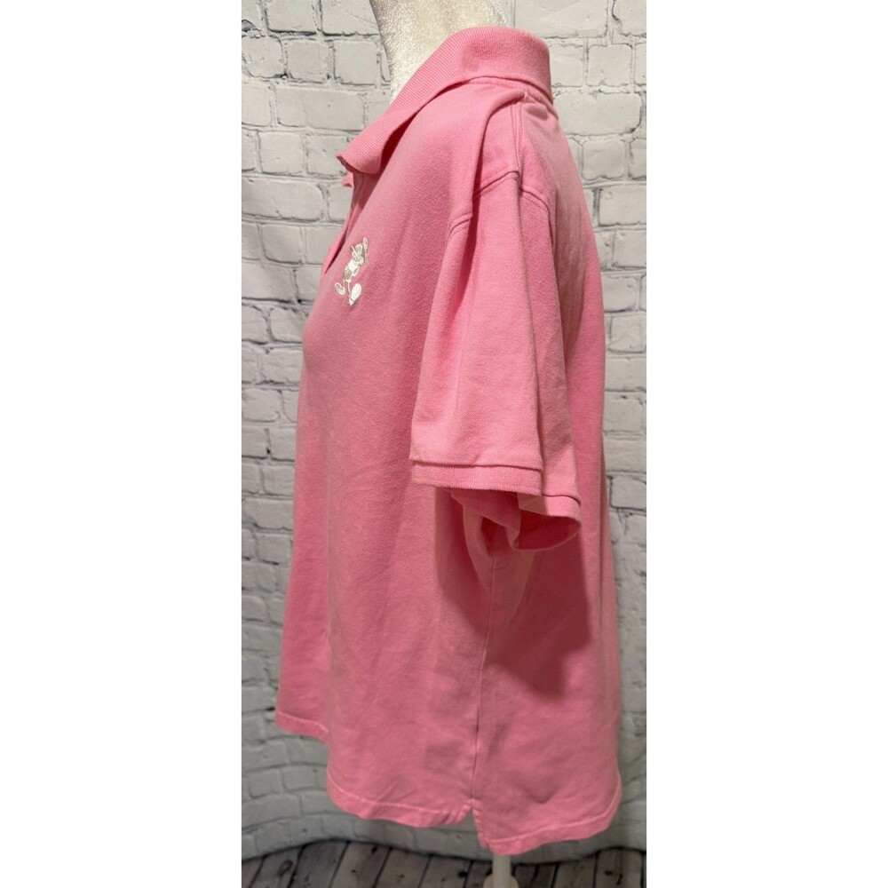 Disney Parks Walt Disney World Mickey Mouse Pink Polo Shirt Plus Size 1X - Picture 4 of 6